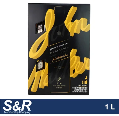 Johnnie Walker Black Label Blended Scotch Whisky John Walker and Sons Limited Edition 1L