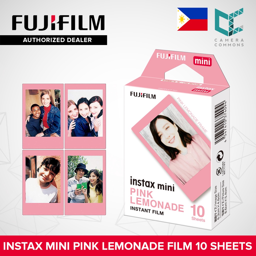 FUJIFILM Instax Mini Pink Lemonade Instant Film 10 Sheets Lazada PH