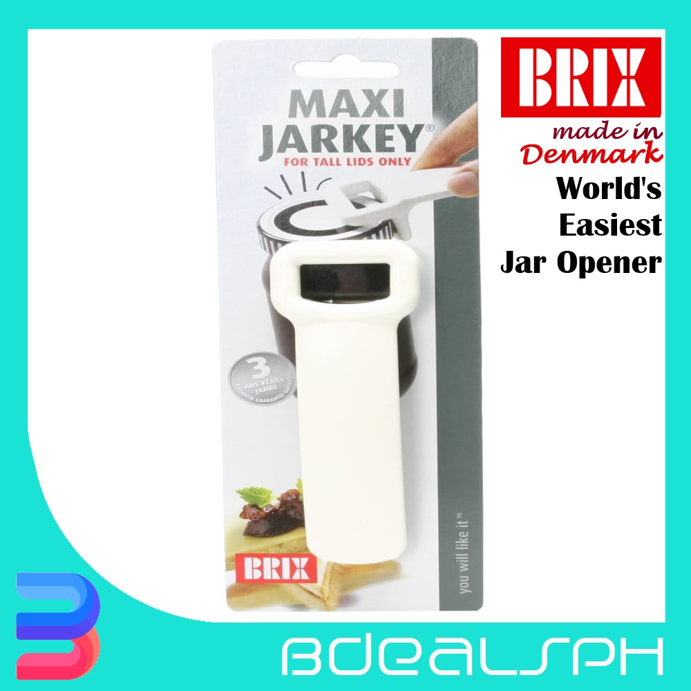 Brix Maxi JarKey Jar Pop Lid Opener - Helps Easily Open 1/2 to 3/4 Tall Lids