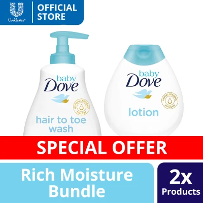[BUNDLE] Baby Dove Rich Moisture Hair to Toe and Lotion Set