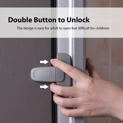 OE9W4M8 Toddler Kids Protector Cabinet Freezer Lock Fridge Door Lock Baby Safety Refrigerator Catch