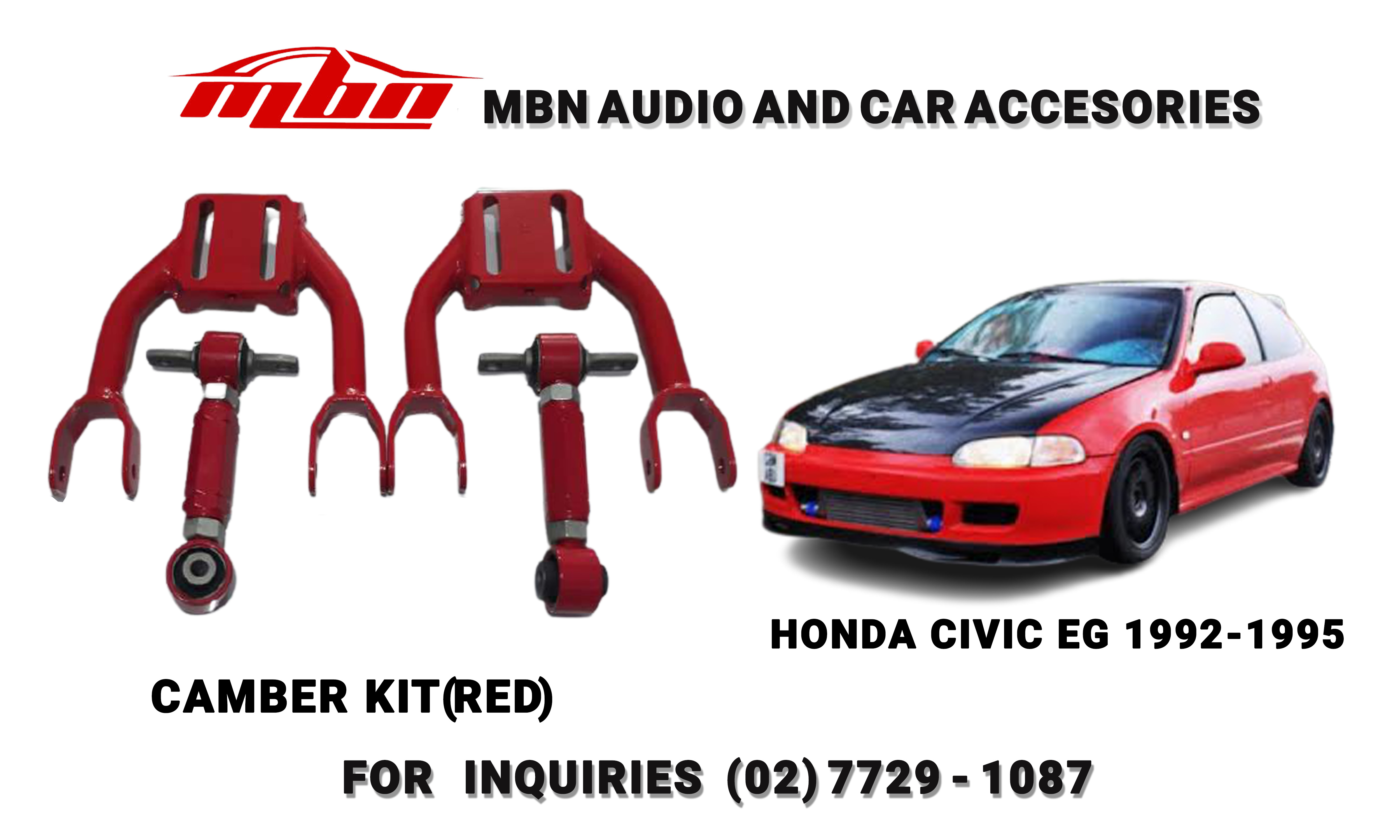 Camber Kit For Honda Civic EG 1992-1995 / EK/VTi/SIR 1996-1999