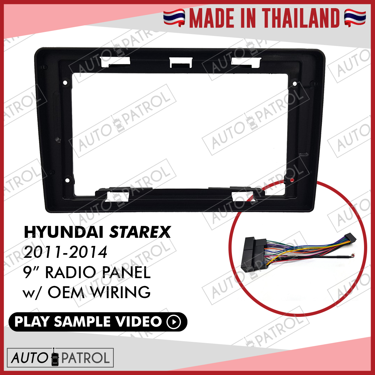 Starex 20112014 9" Car Radio Panel Frame w/ Wiring Harness Lazada PH