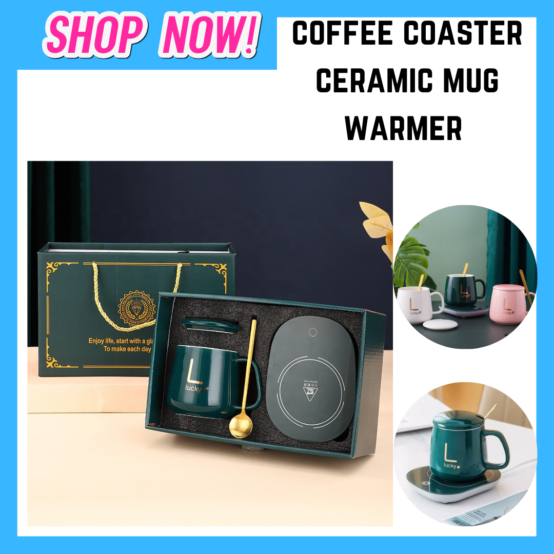 Electric cup porcelain mugs coffee coaster ceramic mug warmer with 55