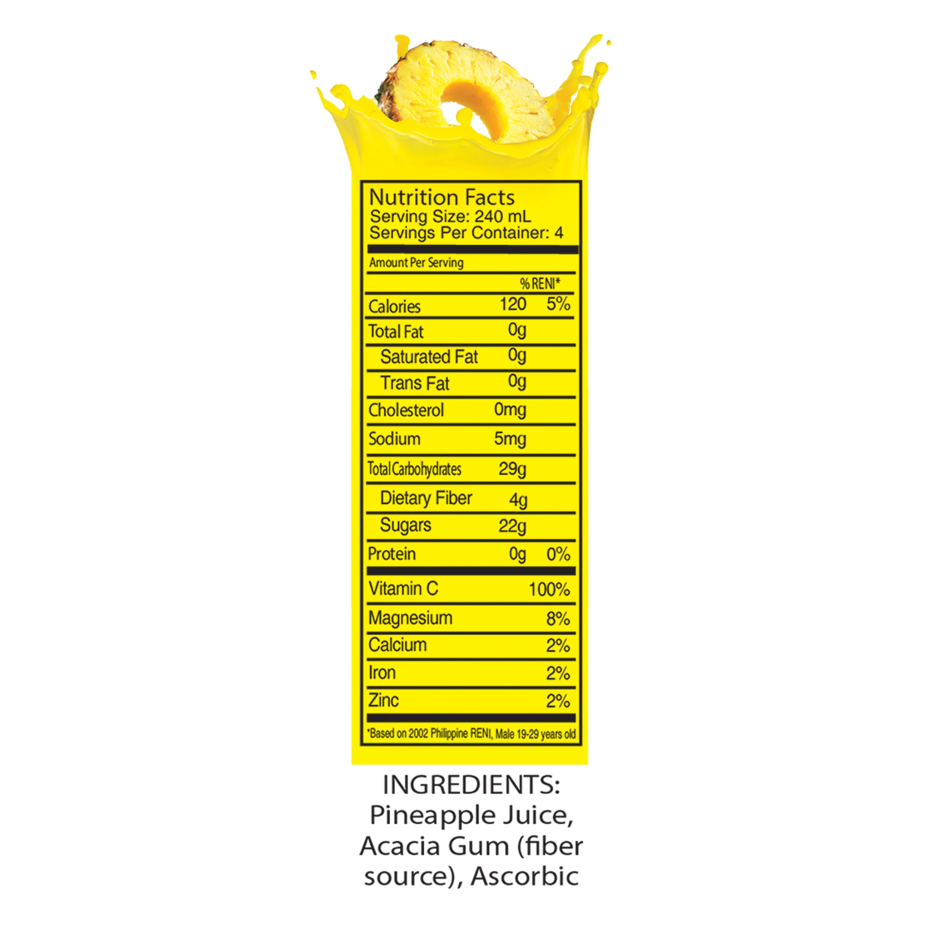 Del Monte Fiber Enriched 100 Pineapple Juice Drink 1L Tetra review and