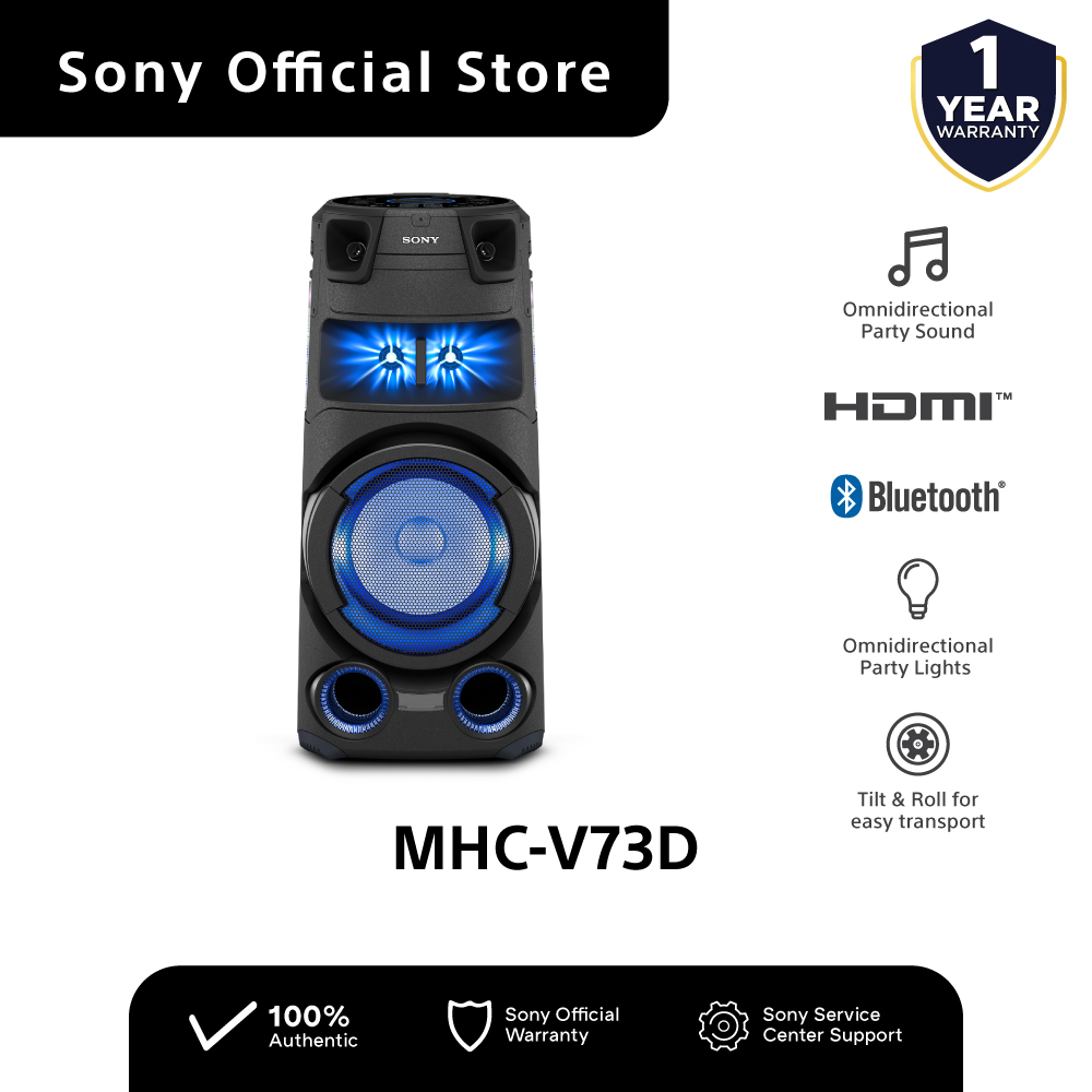 Mhc V73d Sony Audio Speaker System Sony MHC-V73D V73 High-Power Audio  System With Bluetooth® Technology