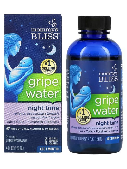 Mommy's Bliss Gripe Water Original or Night Time 4 fl oz (120 ml ...