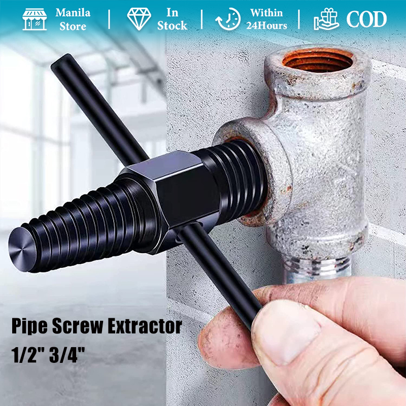 Pipe Screw Extractor 1/2" 3/4" Dual Use Double Head Pipe Broken Screw