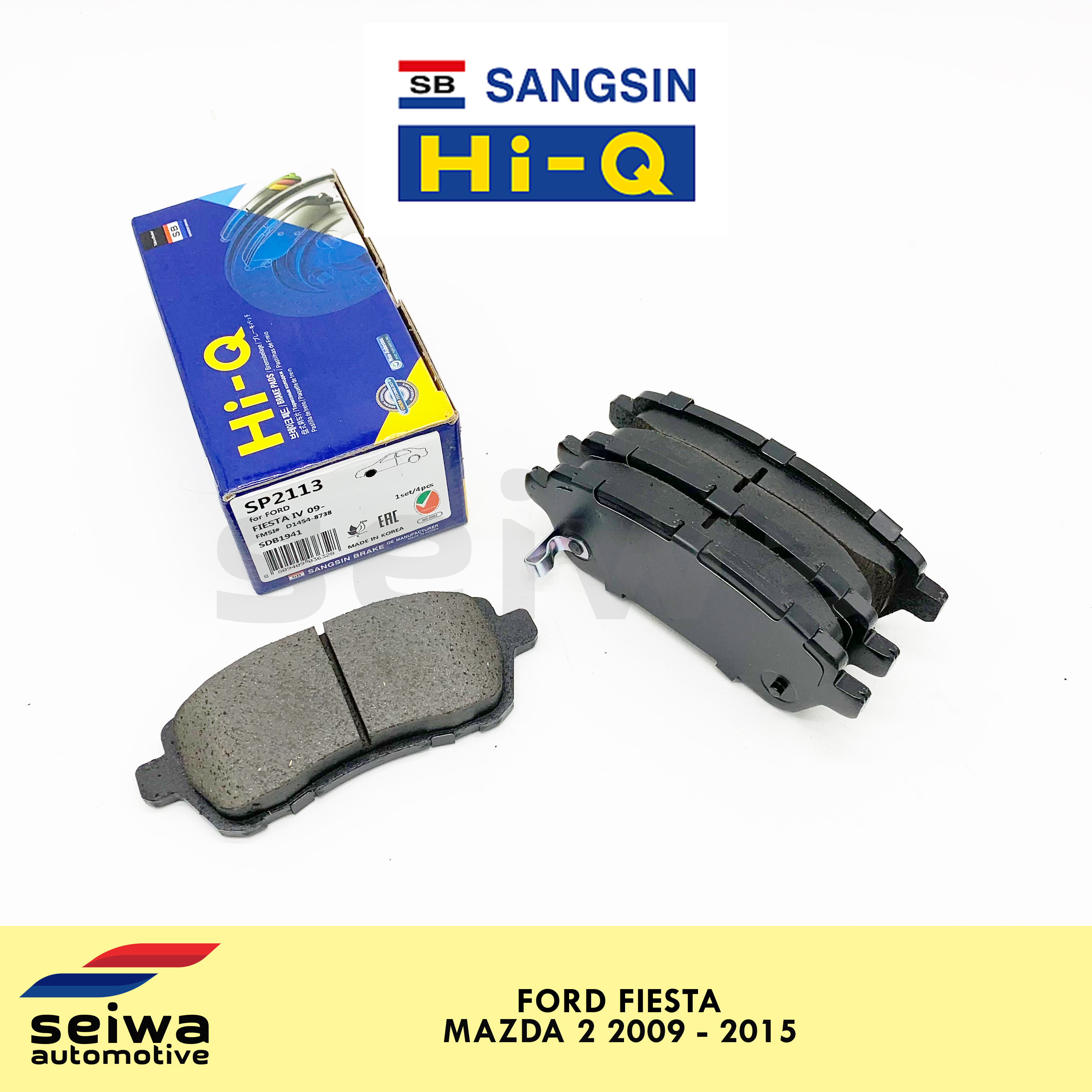 Ford Fiesta Brake Pads Front [2009 2015] Mazda 2 Brake Pads Front