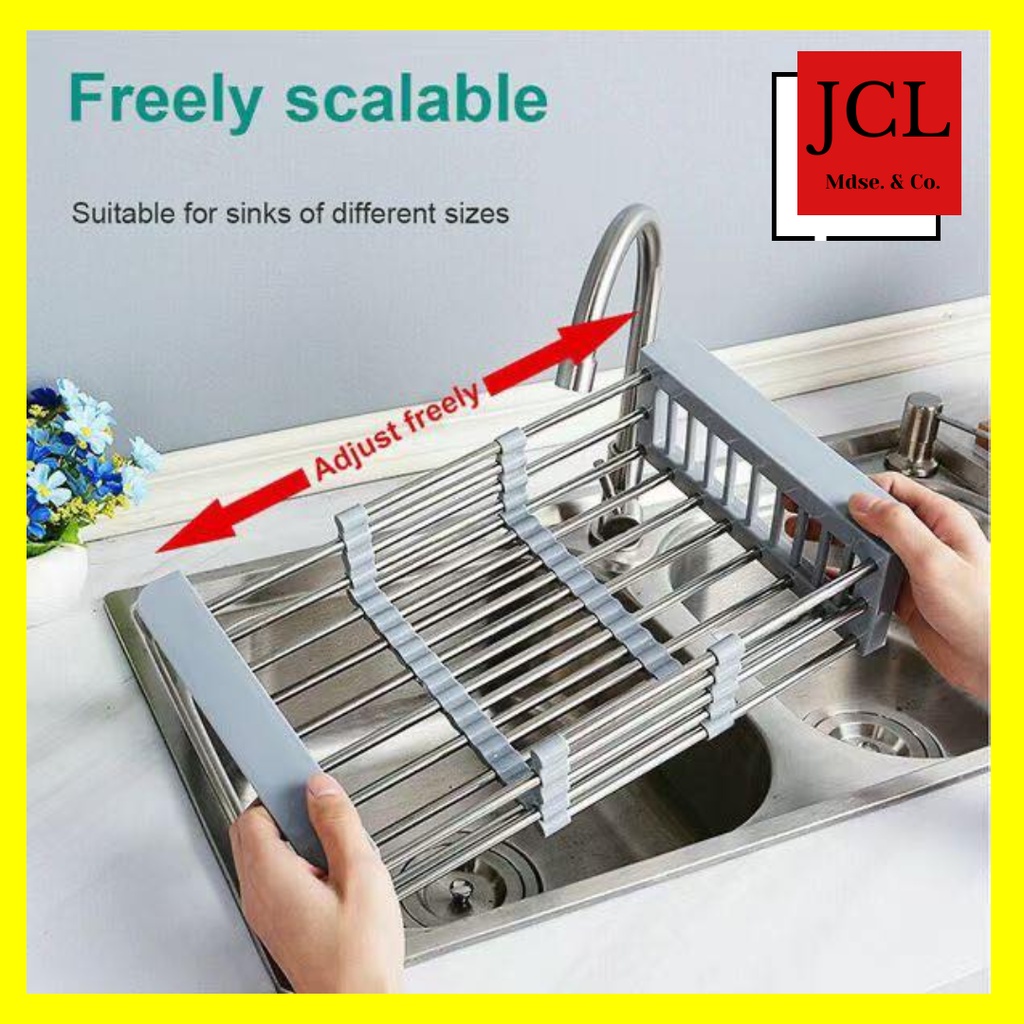 Stainless Steel Tableware Rack Storage Adjustable Dish Drainer Rack  Scalable Dish Drying Rack Scratch Proof for Home Accessories