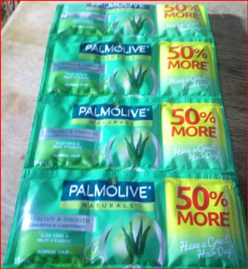 palmolive shampoo sachet