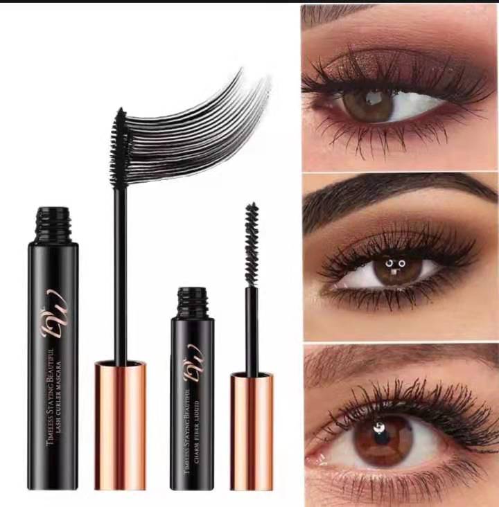 Double Tube Mascara 2in1 Mascara (Lash Curler Mascara & Charm Fiber ...