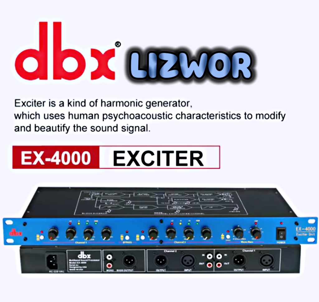 DBX EX4000 aural exciter 4 way Professional multi band sound processor