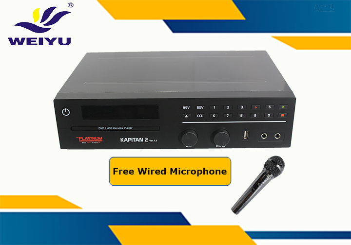 The Platinum Kapitan 2 v1.5 Karaoke Player with Free Microphone Lazada PH