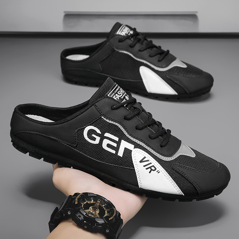 Eifak giày sneaker nam giày sục nam giày lười thoáng khí phong cách hàn quốc cho nam giày nam giày thường ngày dệt kim/giày nửa chân nam /