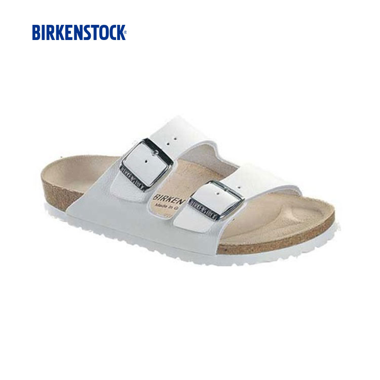 all white arizona birkenstocks