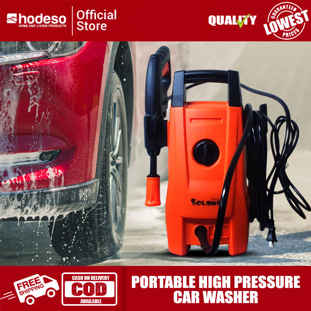 Hodeso Portable High Pressure Car Washer, 1400W Household High Pressure
