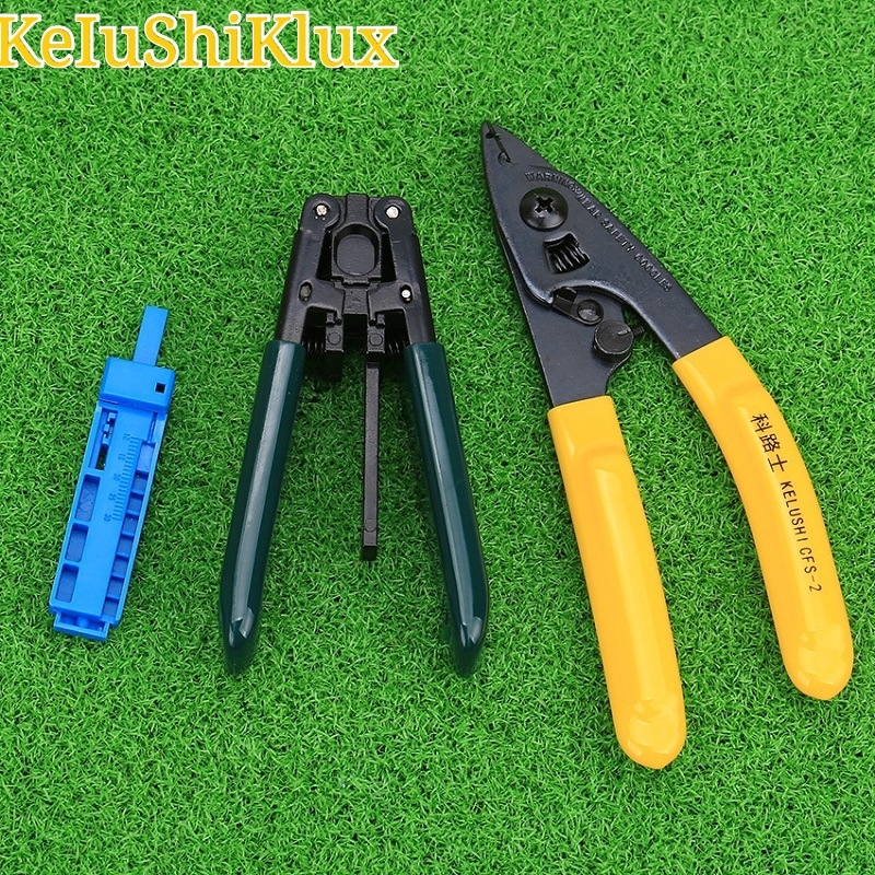 NETWORK TOOL KIT 3 IN 1 FTTH Splice fiber optic tool kits Covered wire