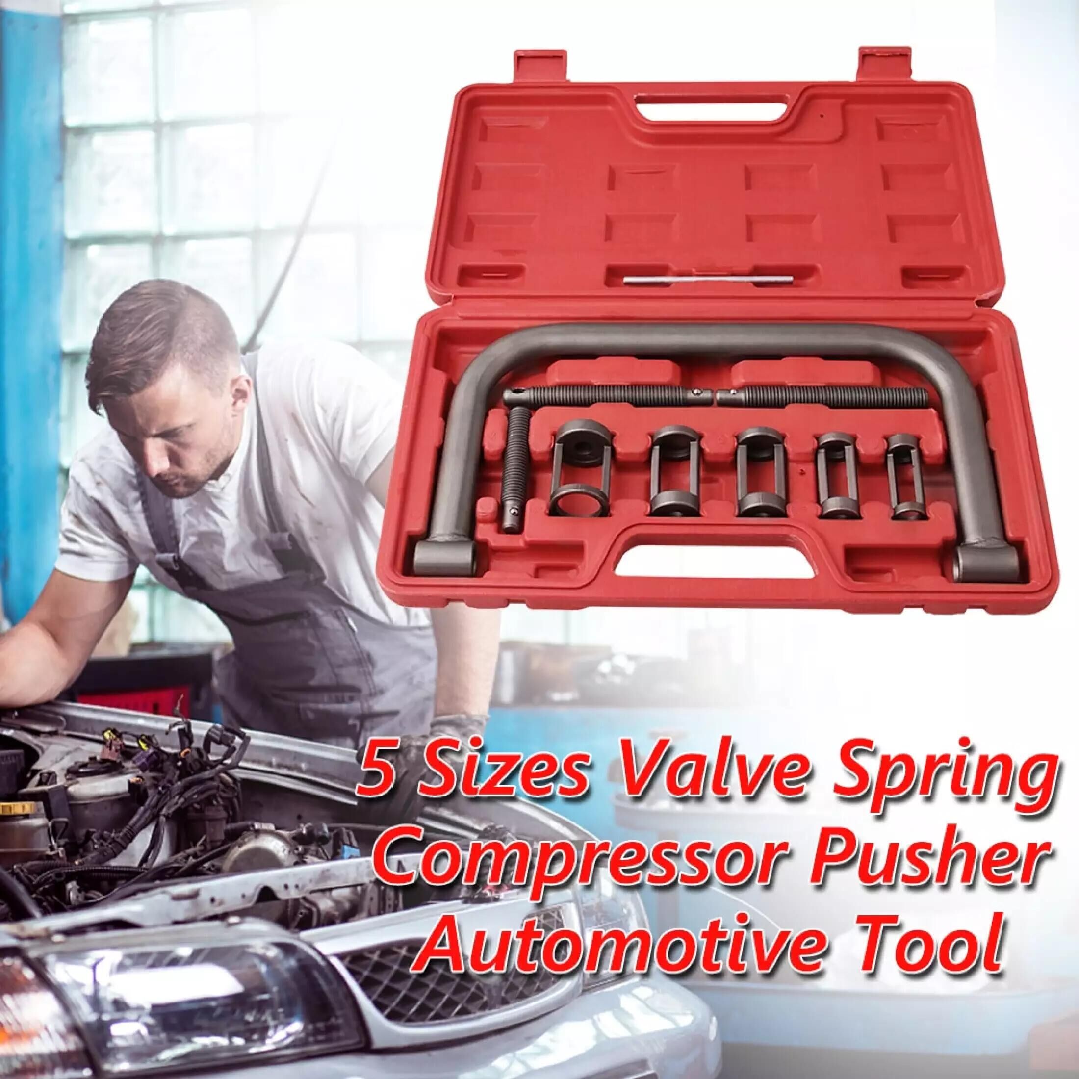 Valve Spring Compressor Removal Installer Tool Set For Car Motorcycle Engines 