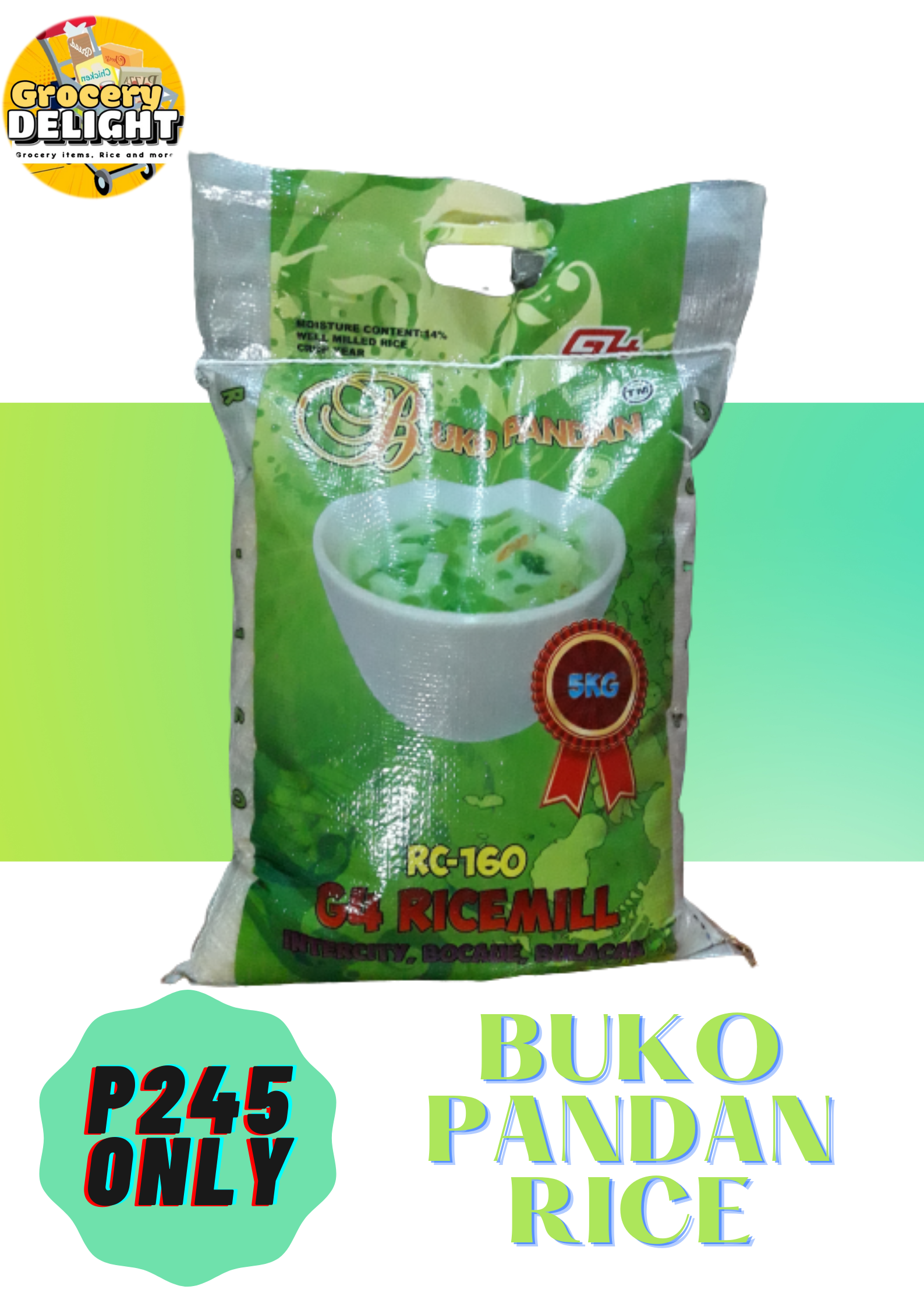 Buko Pandan White Rice 5kg (Well-milled Rice) | Lazada PH