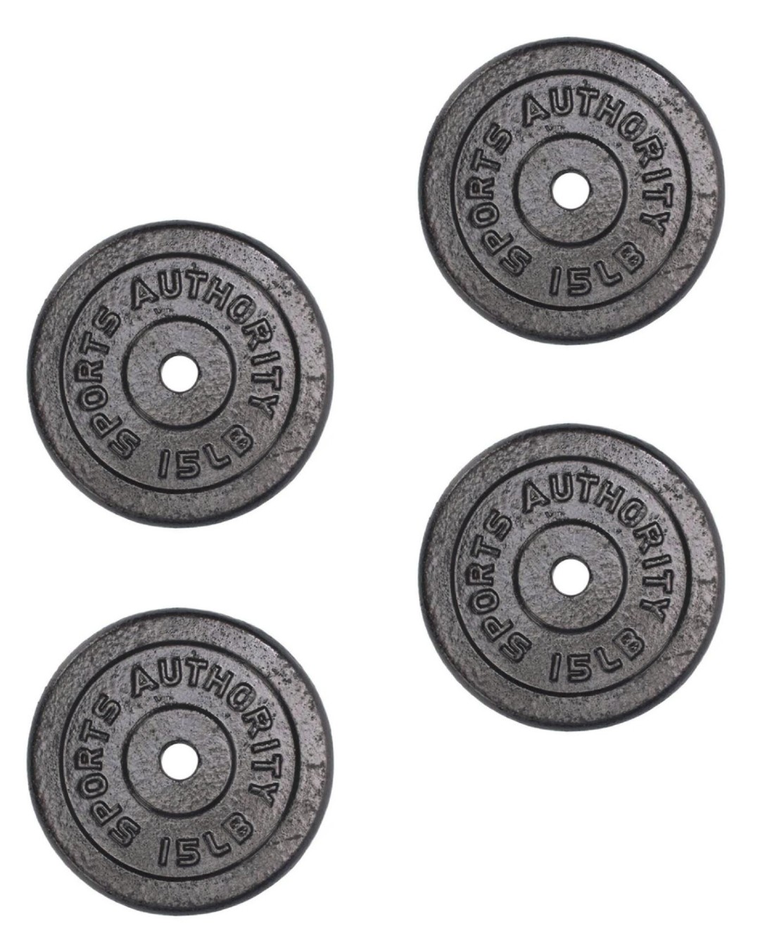 15LBS X 4PCS SPORTS AUTHORITY dumbbell/barbell plates. Lazada PH