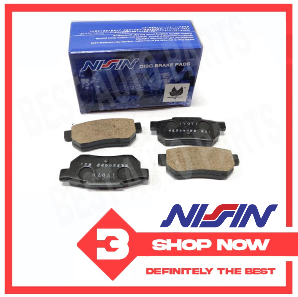 NISSIN Rear Brake Pads (w/Out SHIM) for Honda CRV 2012 2017 / CRV