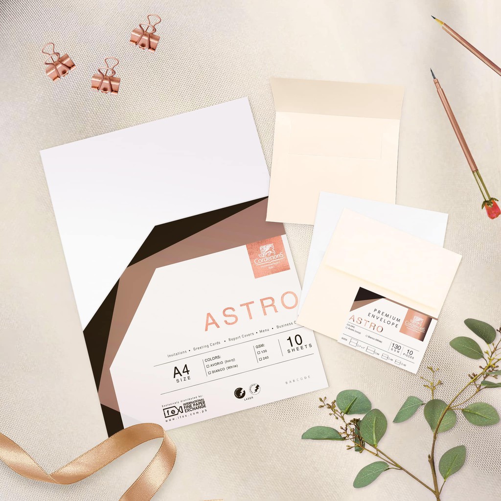 Astro Paperboard 240 gsm, Pack of 10s, matte paper board for wedding invitation Lazada PH
