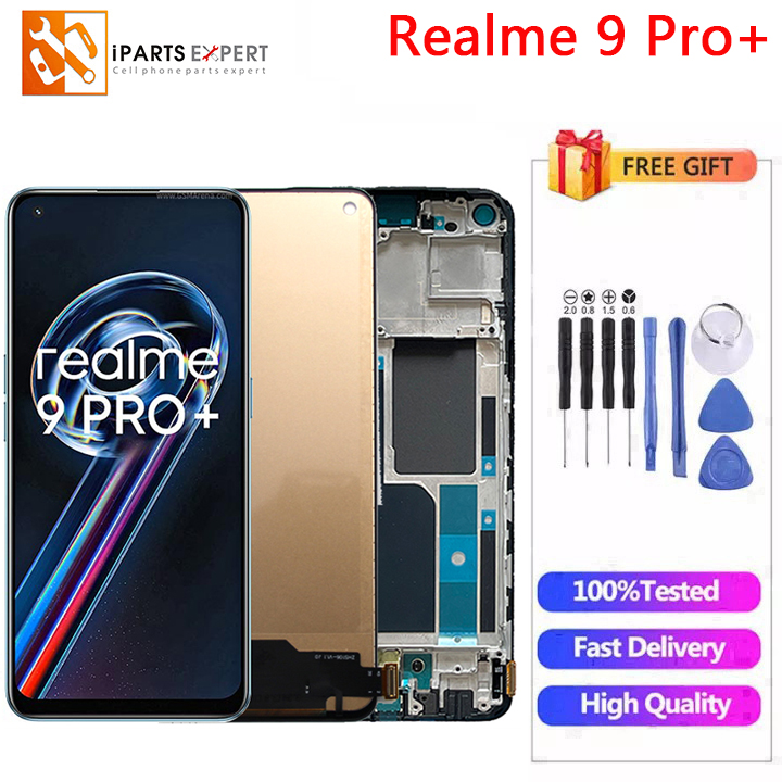 For Realme 9 Pro Plus Display LCD Screen With Frame 6.43 Realme 9Pro+  RMX3392