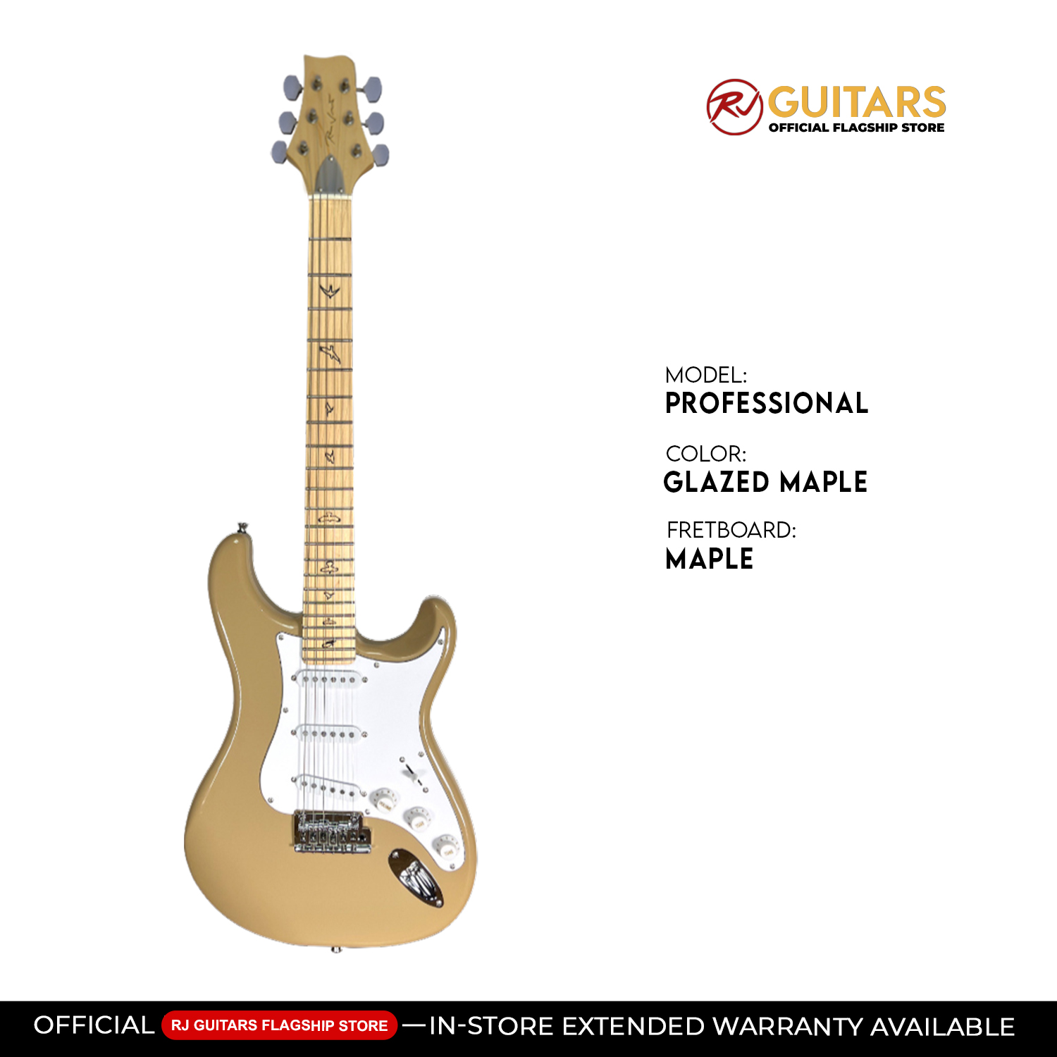 RJ Vibecaster Electric Guitar (Silversky Stratocaster