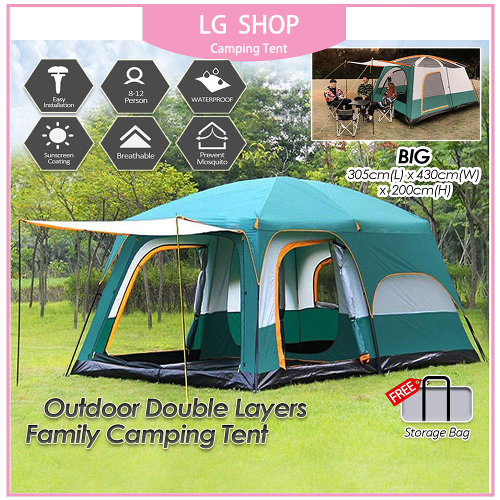 Giant camping outlet tent