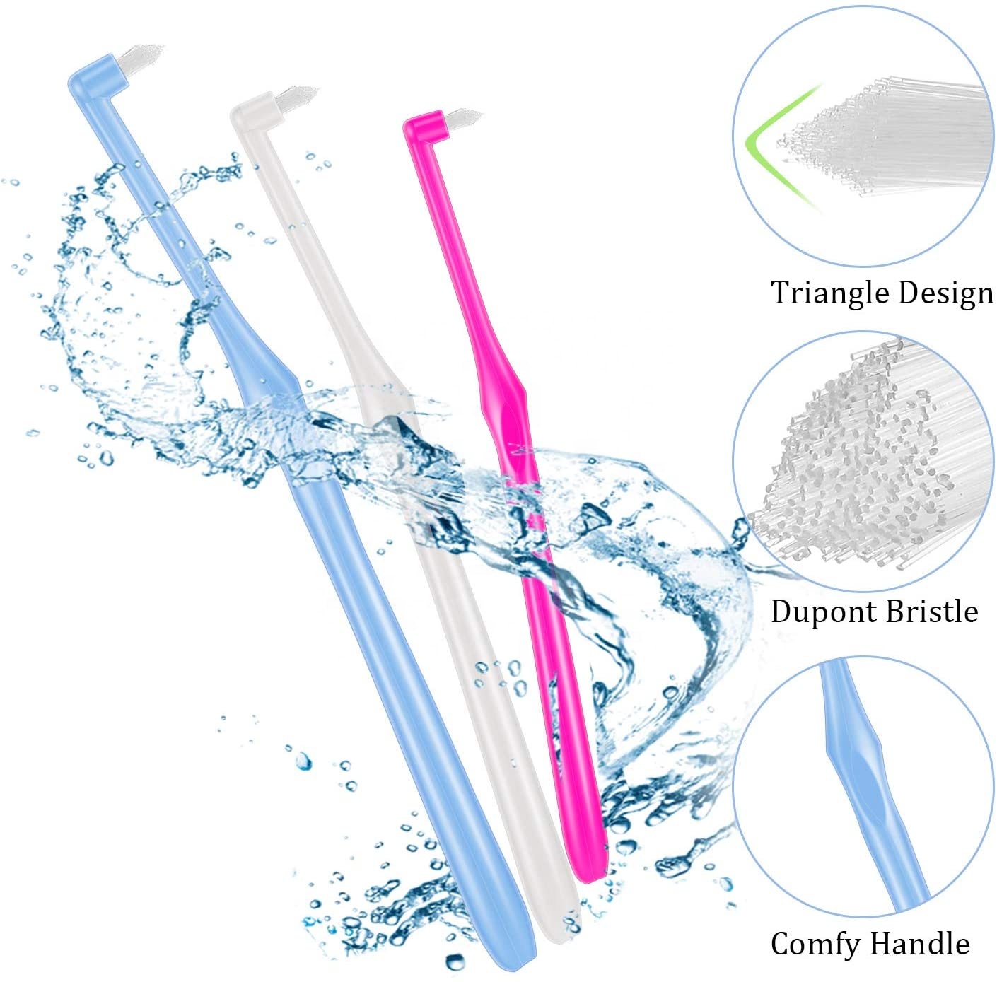 YIGATE.TA1010 Dental Care Plastic Colorful Orthodontic Interdental