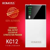 Romoss KC12 20000mAh Powerbank with Dual Output and LED Display