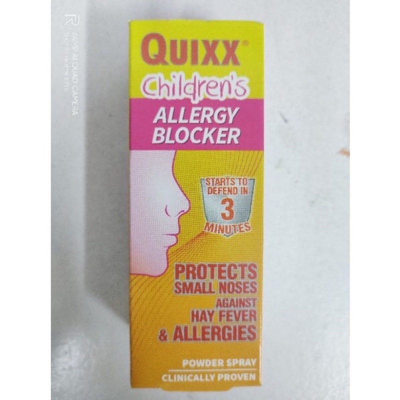 QUIXX ALLERGY COLD AND FLU BLOCKER NASAL SPRAY Lazada PH