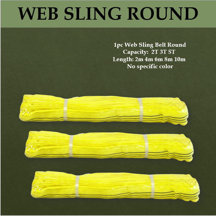 ELASTIC POLYESTER STRAP ROUND LIFTING WEBBING SLING BELT/ENDLESS ROUND