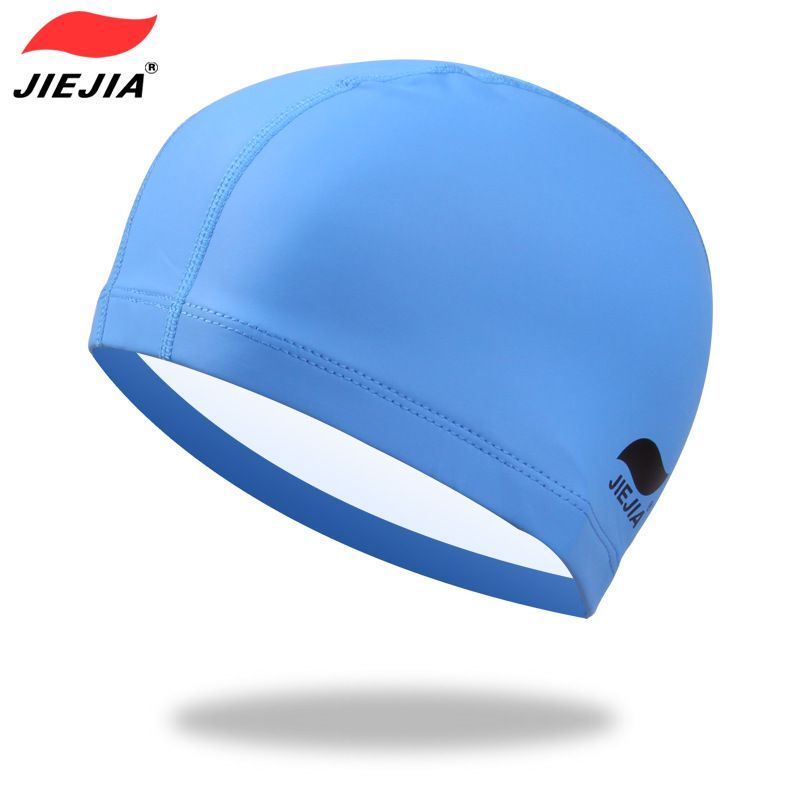 【READY STOCK】JIEJIA Solid Color Waterproof Breathable Swimming Cap