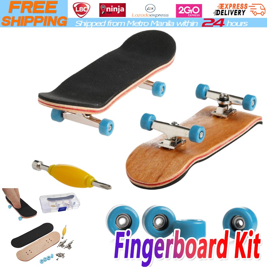 1Pc Wooden Deck Fingerboard Skateboard Sport Games Kids Gift Maple Wood Set New 