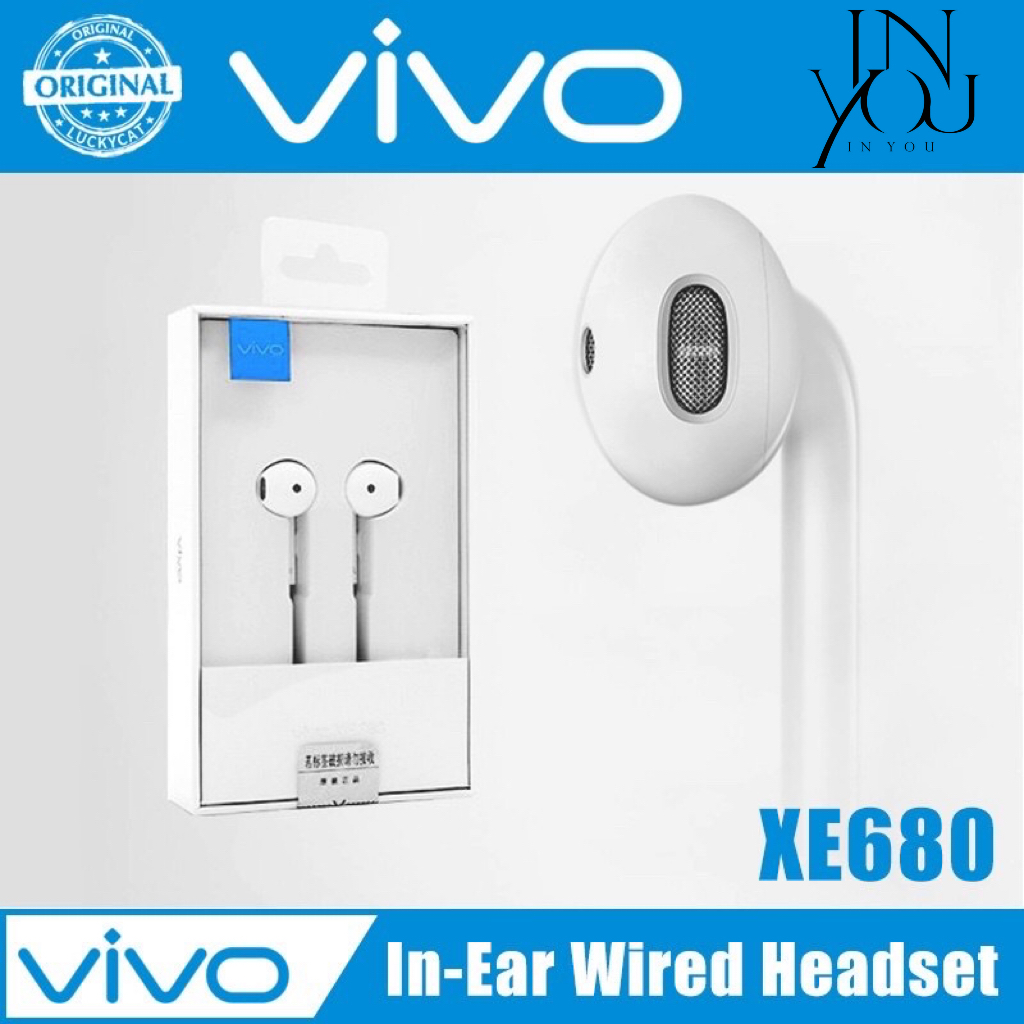 ViVo Earphone Hadset With Microphone 3.5mm Wired Bass Subwoofer