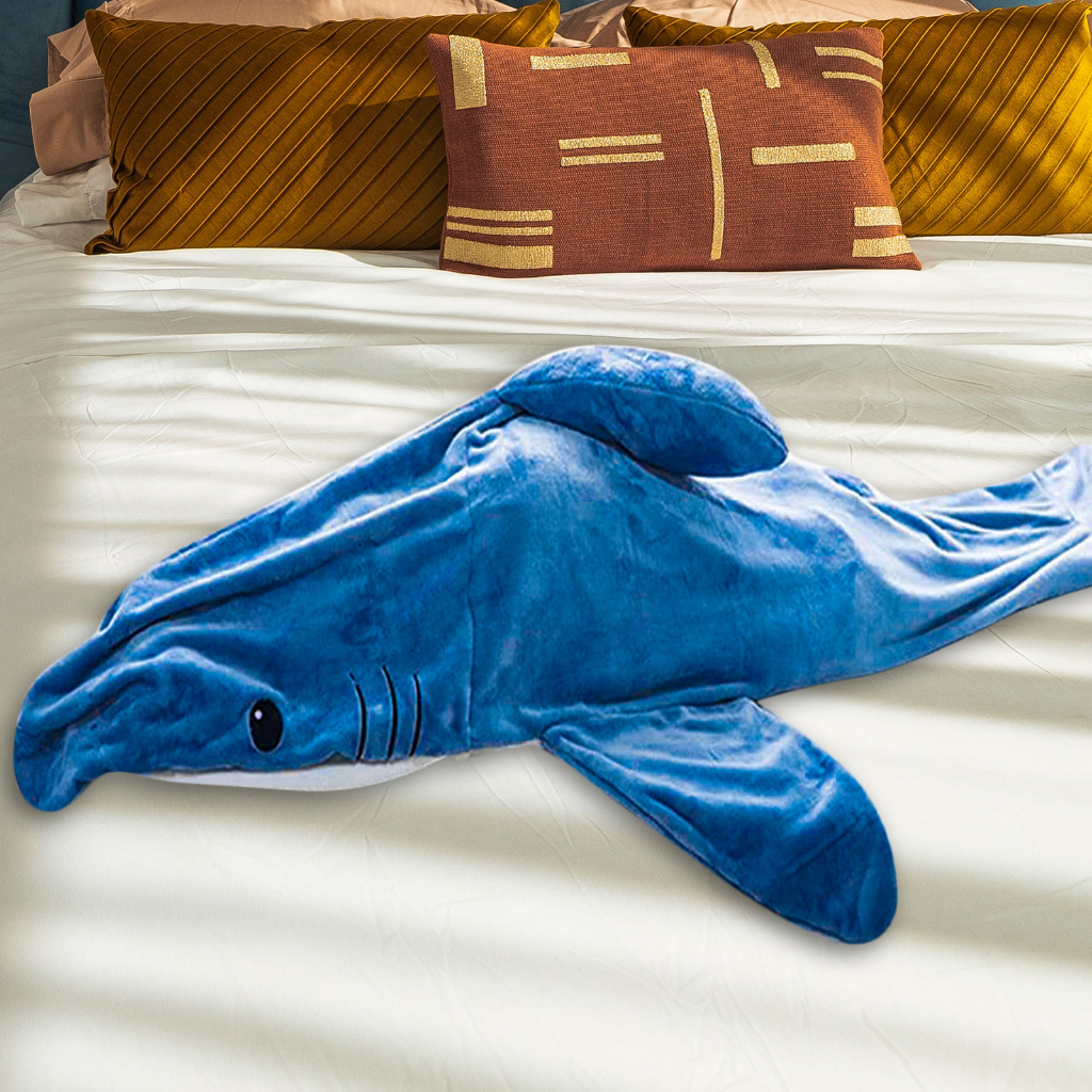 Cute Shark Blanket Hoodie Cloak – Kore Kawaii