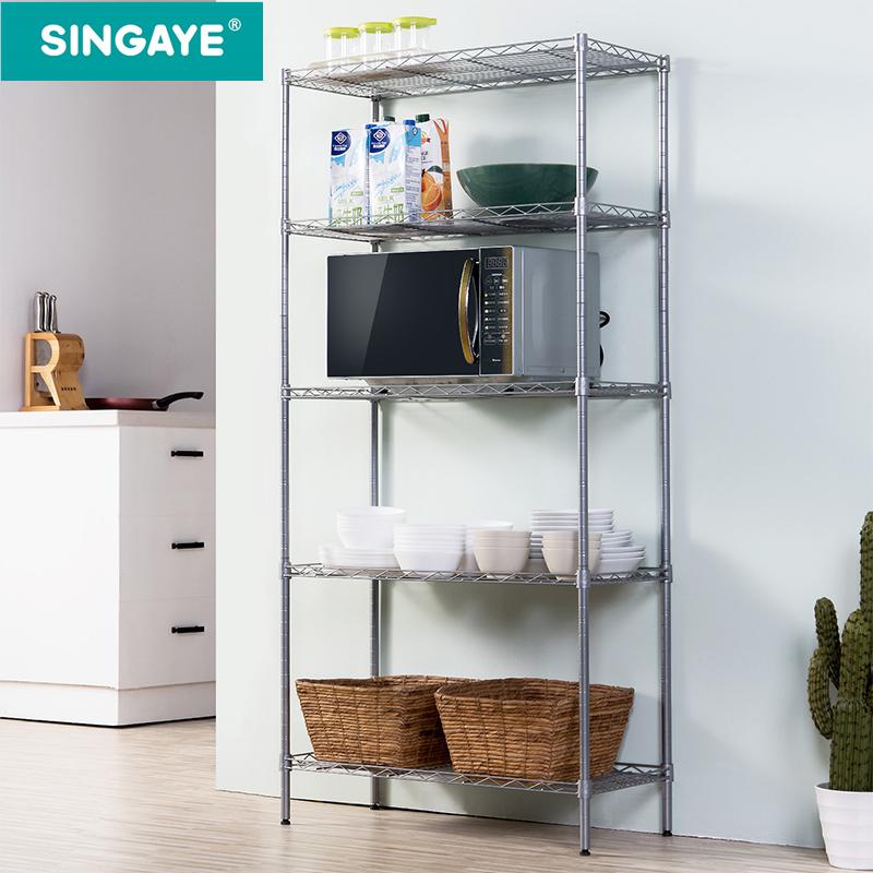 Singaye Kitchen Shelves Storage Rack Shelves Space Organisers High Carbon Steel Mesh Layers Lazada Ph