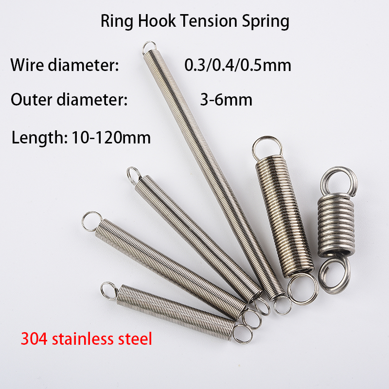 New Expansion Springs Extension Tension Spring 7mm-16mm OD 1.4mm Wire Diameter 