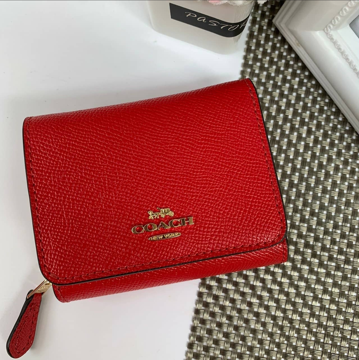 Buy [Coach] COACH Wallet (Trifold Wallet) F37968 37968 1941 Red Cross Grain  Leather Small Trifold Wallet Ladies [Outlet] [Brand] [Parallel Import] from  Japan - Buy authentic Plus exclusive items from Japan