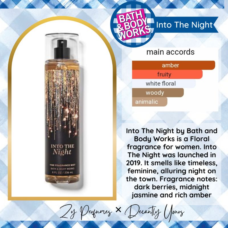 Into the night bath and body works discount scent