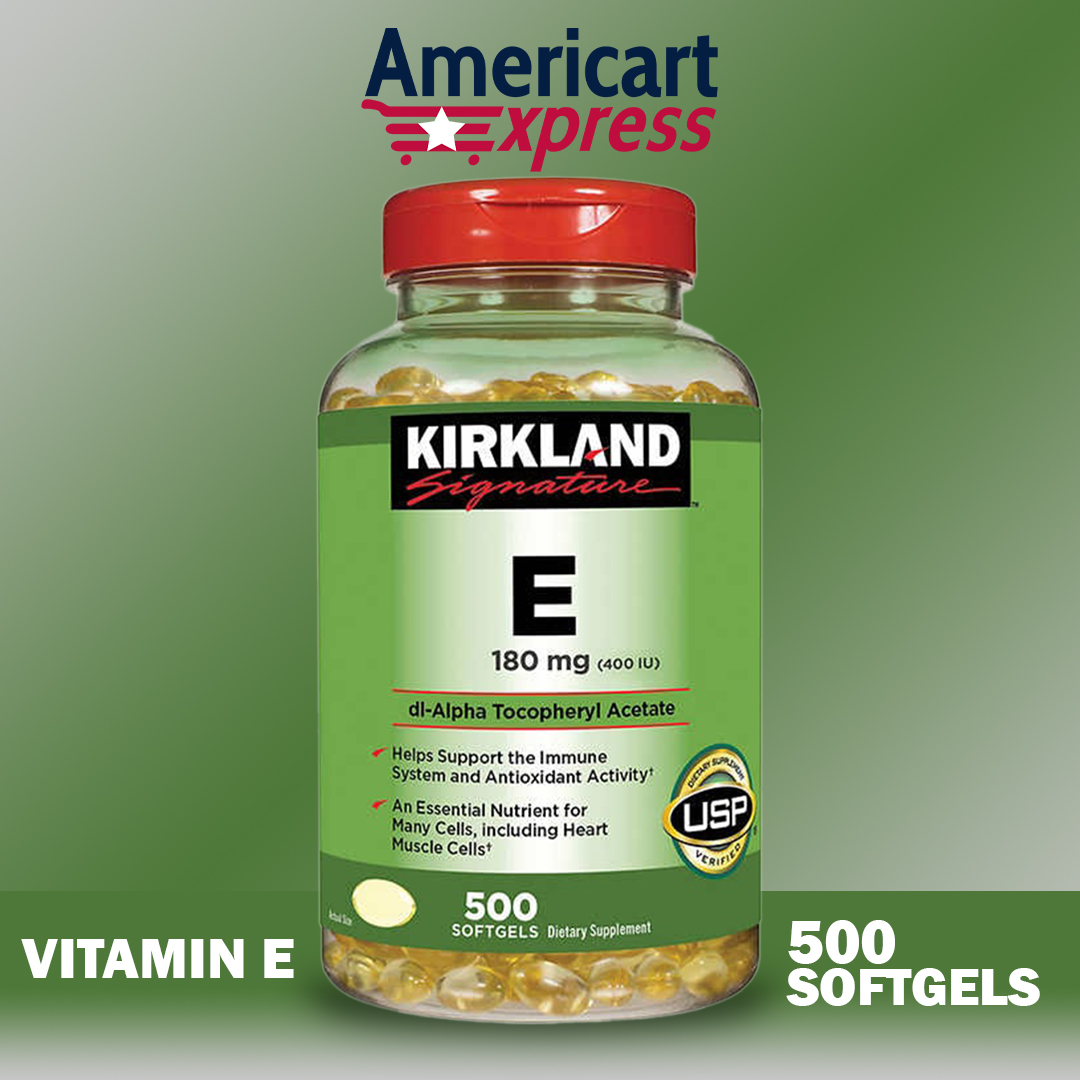 Kirkland Signature Vitamin E 180 mg / 400IU dl-Alpha Tocopheryl Acetate 500  Softgels | Lazada PH