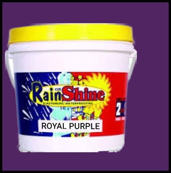 Rain Or Shine Elastomeric House Latex Waterproofing Paint Royal Purple ...