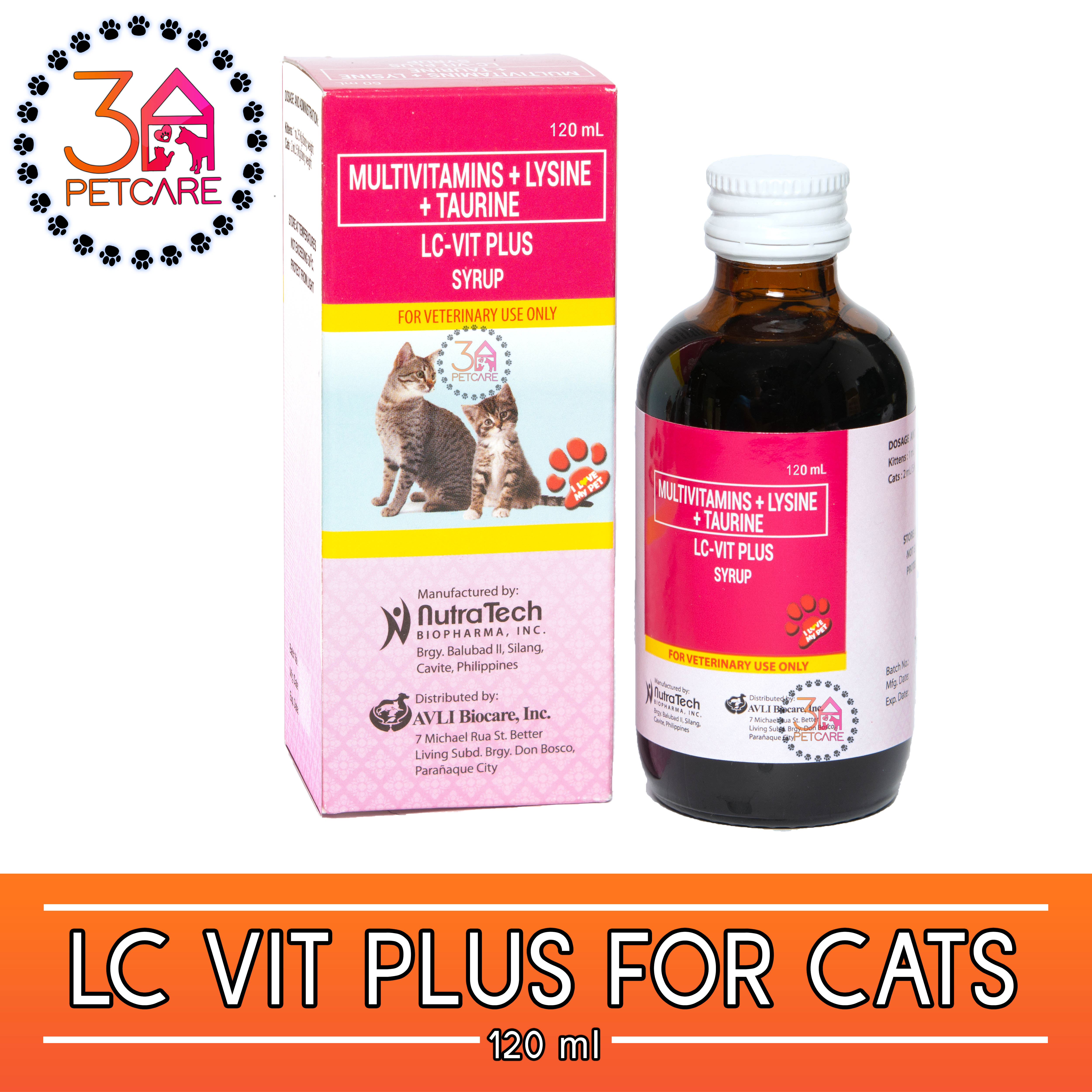 LC VIT PLUS Syrup Vitamins for Cats and Kittens (120ml) Lazada PH