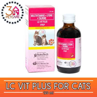 LC VIT PLUS Syrup Vitamins for Cats and Kittens (120ml)