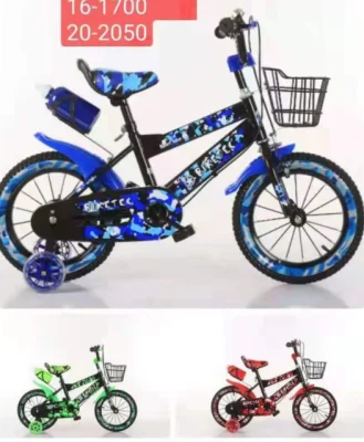 Kid's Bike 16 inches Children's Bike with training wheels Accessory chain basket for children's bicycle Toys