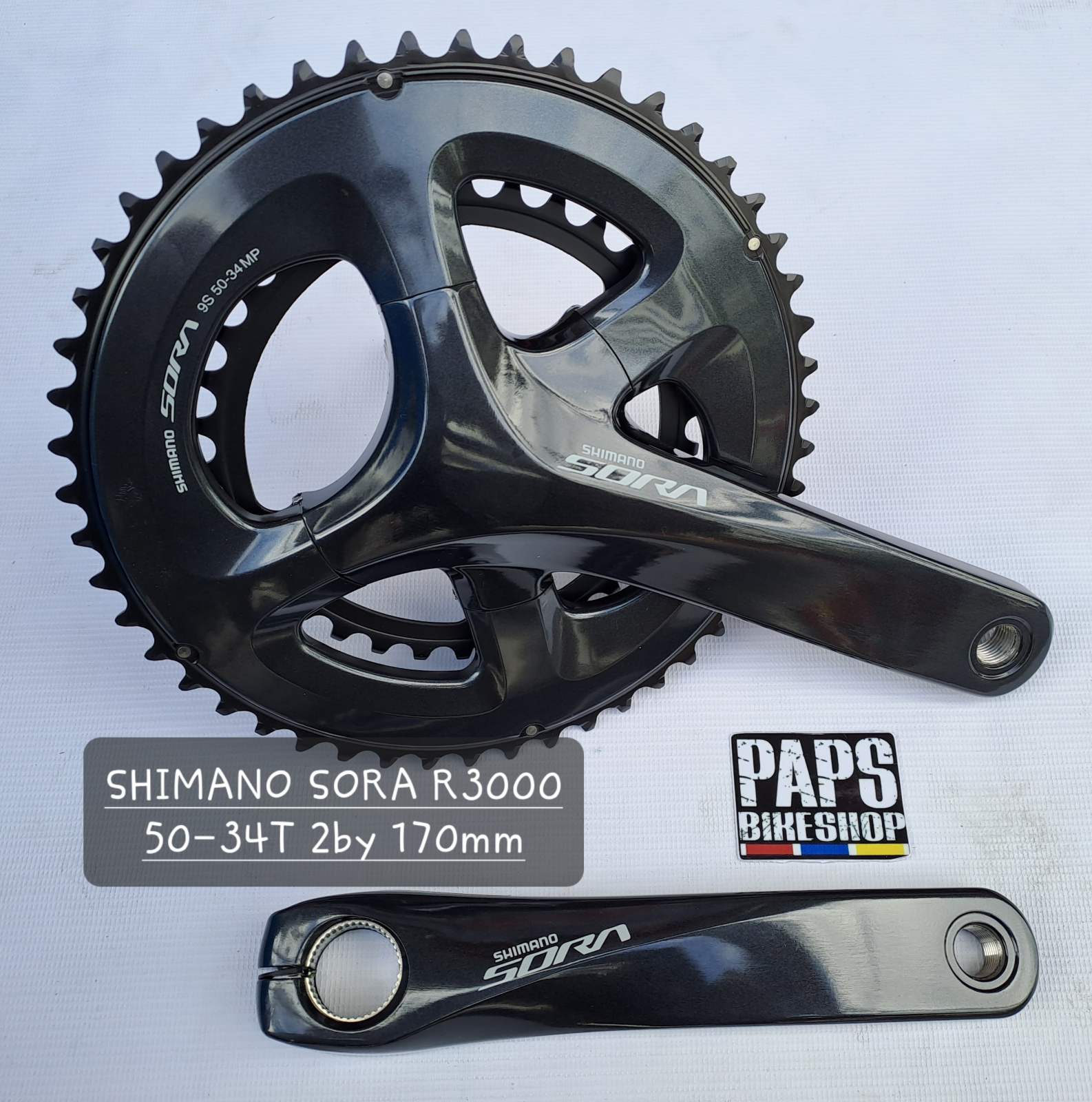 SHIMANO SORA R3000 165mm 50-34t 11-32t SHIMANO SORA FC R3000