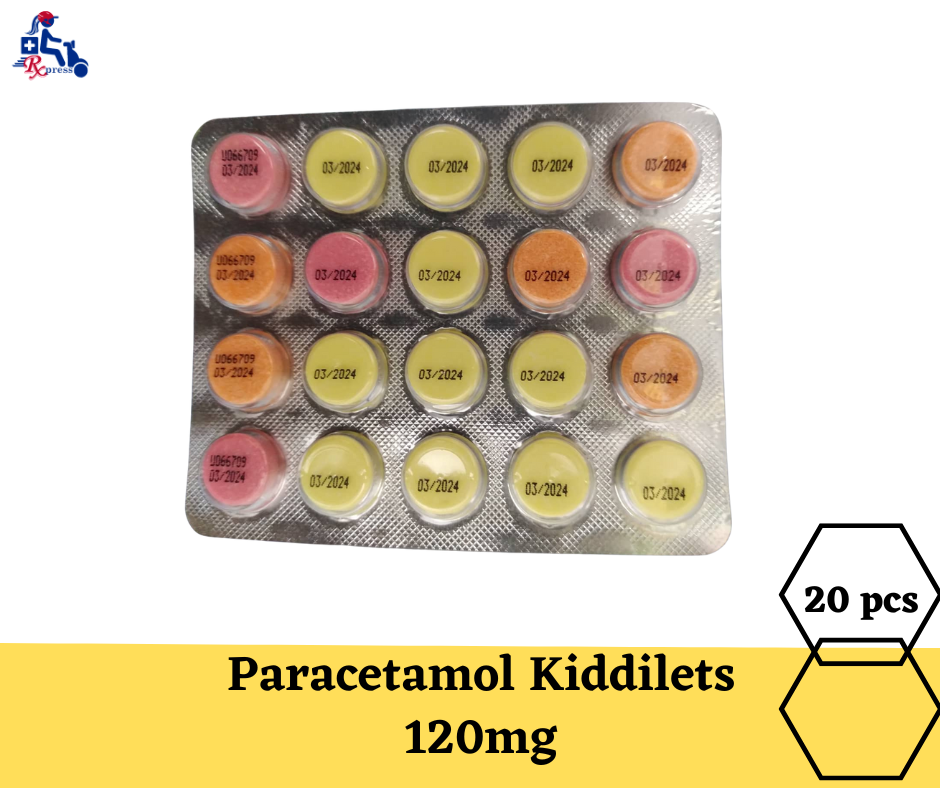 Paracetamol Kiddilets 120mg for kids Lazada PH
