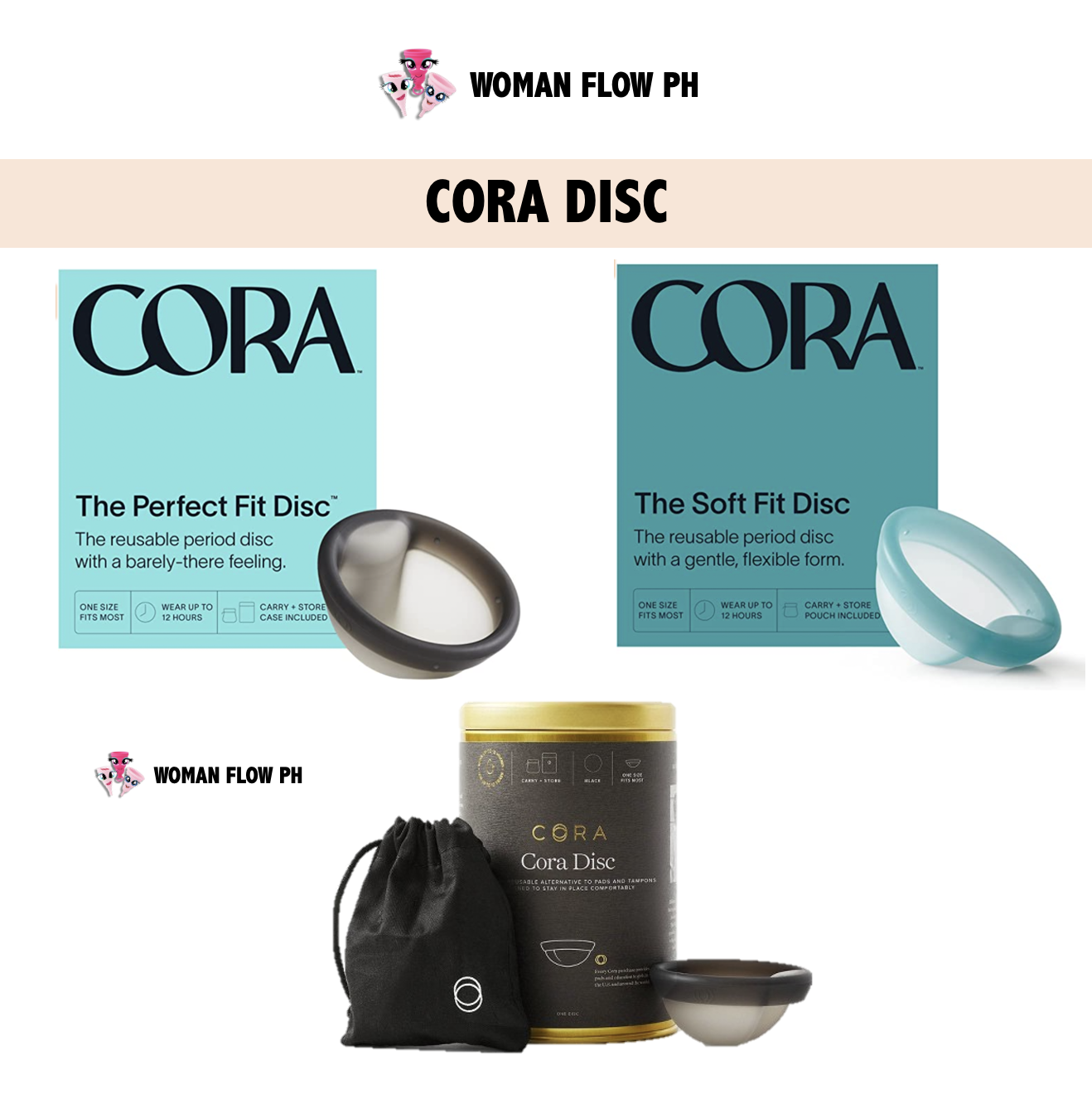 Cora Menstrual Disc (One Size Only)